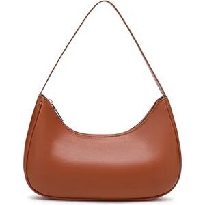 Women's Light Brown Imported Fashion Mini Clutch Underarm Hobo Mini Tote Bag